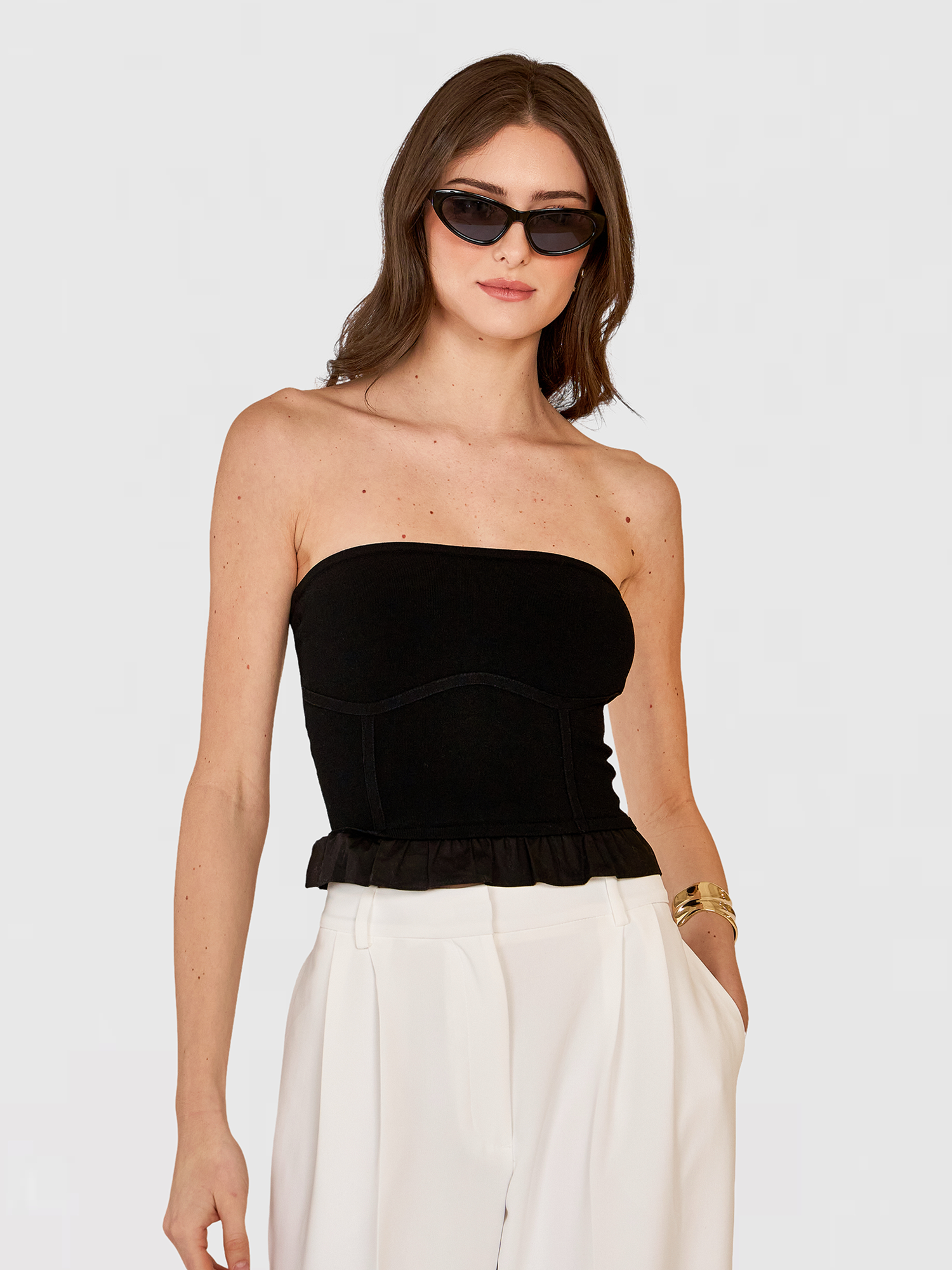 tope tube top キャミ Ruffled 