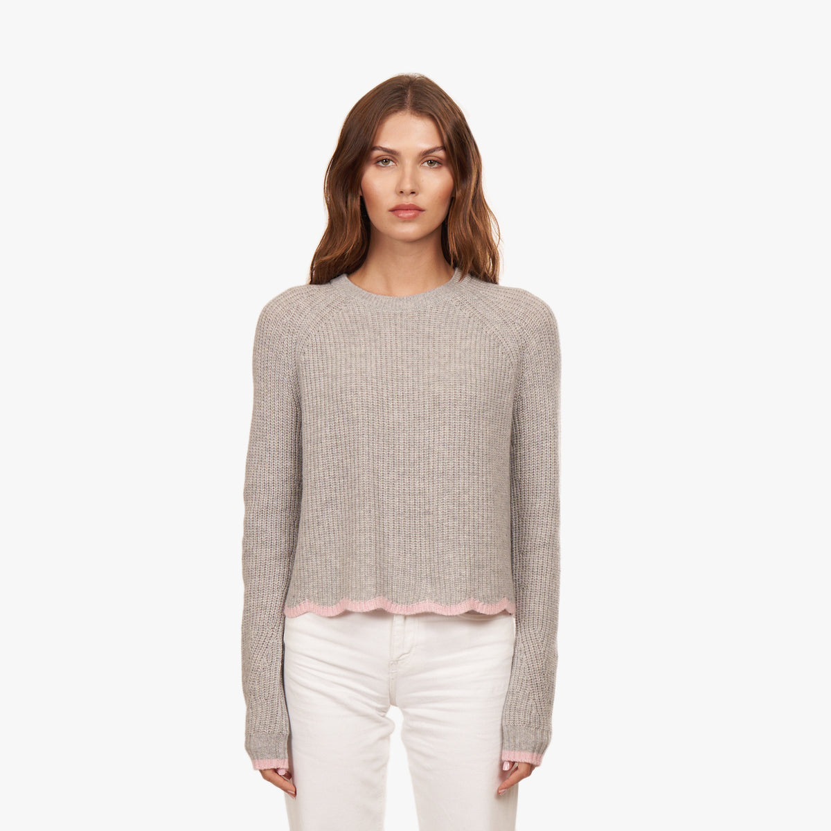 ella scallop collar knit (black） 美品 - メルカリ