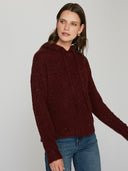 Boucle Hoodie in Burgundy
