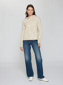 Boucle Hoodie in Oat