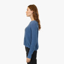 Distressed Scallop Shaker in Overalls