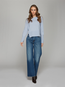 Autumn Cashmere | Raglan Crew W/ Side Slits in Meadow | R14552