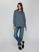 Autumn Cashmere | Relaxed Fit Raglan Crew w/ Rib Detail in Riverwash | Fall | R14348