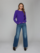 Autumn Cashmere | Thermal Sweatshirt in Prism Blue | R14353