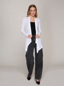 Autumn Cashmere | Women's Rib Drape Cardigan in Bleach White | NF6514