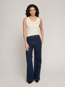 Autumn Cashmere | Women's Sheer Dot Tank in Muslin | SK14626