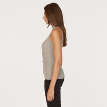 Load image into Gallery viewer, Rib Mock Halter in Sweatshirt