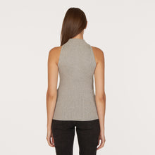 Load image into Gallery viewer, Rib Mock Halter in Sweatshirt
