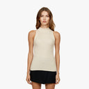 Rib Mock Halter in Natural