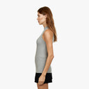Rib Mock Halter in Sweatshirt