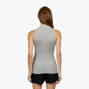 Rib Mock Halter in Sweatshirt