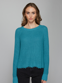 N11042 | Distressed Scallop Shaker in Peacock | Autumn Cashmere