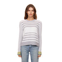 Boxy Stripe w/ Tuck Stitch in Grey