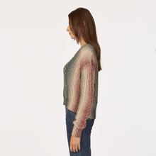 Load image into Gallery viewer, Gradient Stripe Cabled Crew