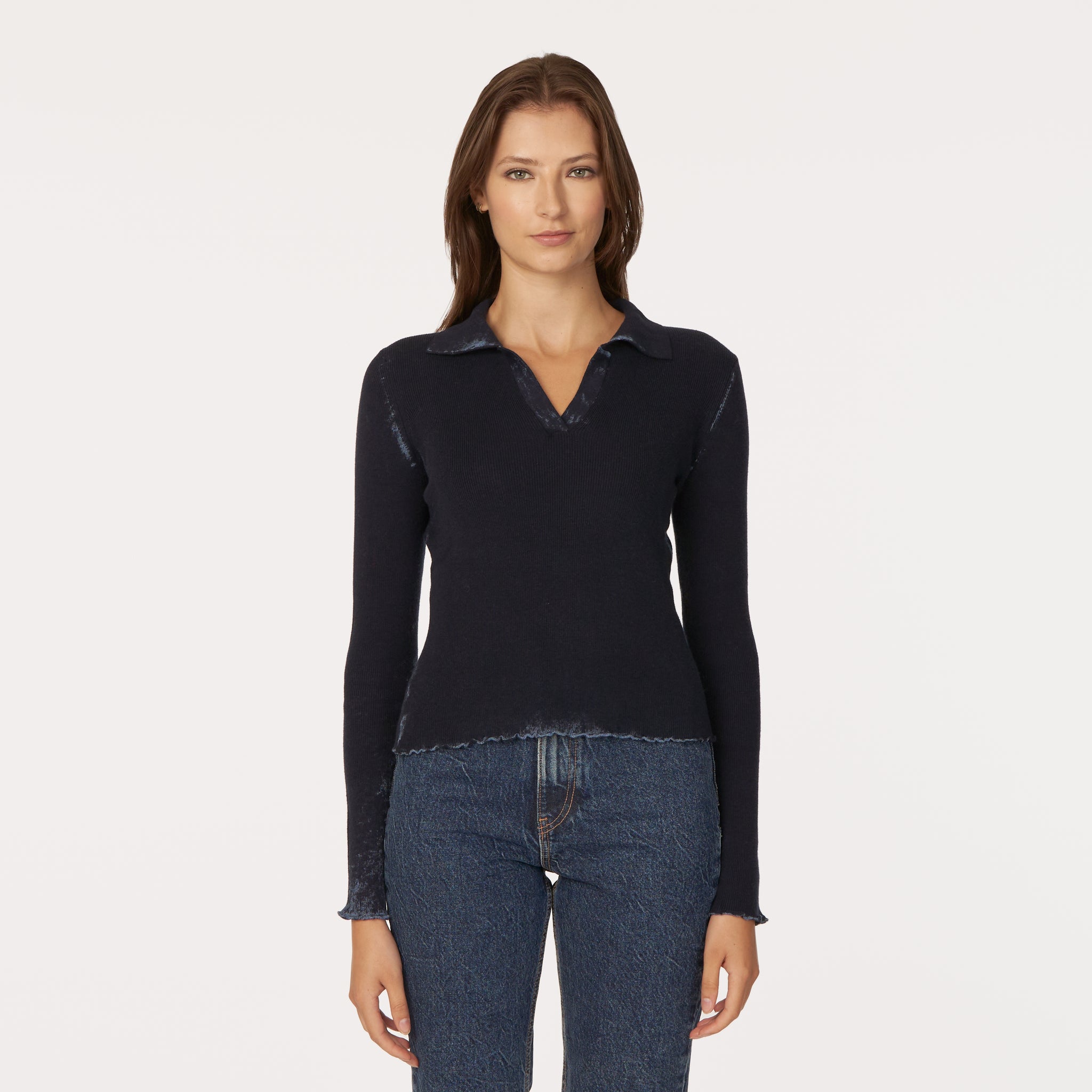Autumn cashmere funnel neck sweater outlet