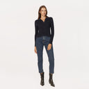 Inked Rib Jonny Collar in Navy