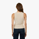 Shaker Vest in Natural