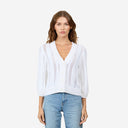 Solid Chevron Stitch Cardigan in Bleach White