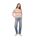 Rainbow Pointelle Stripe in Pastel