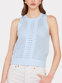 Texture Stitch Halter W/ Front Detail in Freeze