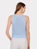 Texture Stitch Halter W/ Front Detail in Freeze