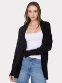 Tile Stitch Duster in Black