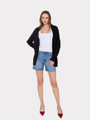 Tile Stitch Duster in Black