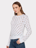 Texture Stitch Crew in Bleach White