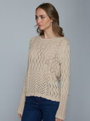 Stitchery Patchwork Crew in Latte