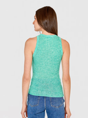 Rib Halter Crew in Mint
