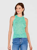 Rib Halter Crew in Mint