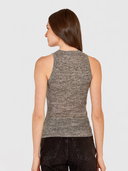 Rib Halter Crew in Stone