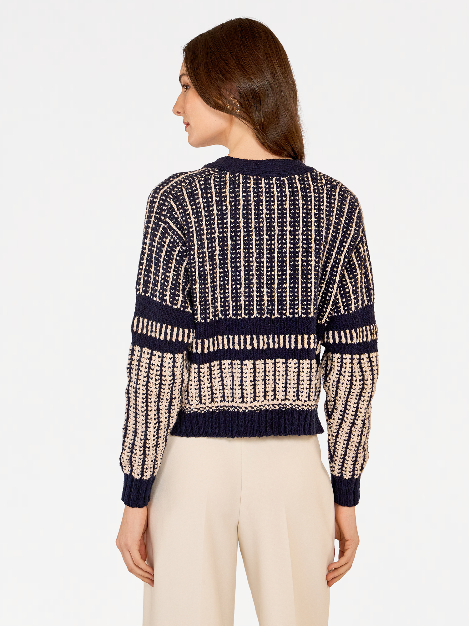 ジャケット・アウター PERVERZE brushed jacquard knit cardigan BSXDIKJU Men's Cardigan Sweater Zip Up Vintage Jacquard