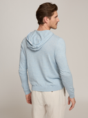 Hoodie W/ Contrast Trim in Ice/White