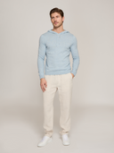 Hoodie W/ Contrast Trim in Ice/White