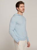 Hoodie W/ Contrast Trim in Ice/White