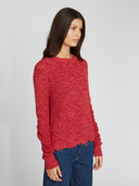 Tweed Distressed Scallop Shaker in Salsa