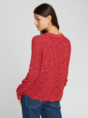 Tweed Distressed Scallop Shaker in Salsa