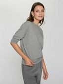 Elbow Sleeve Relaxed Crew in Piper
