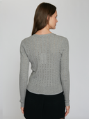 Pointelle Rib Cardigan in Piper