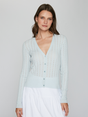 NOT14190 | Pointelle Rib Cardigan in Tempest | Autumn Cashmere