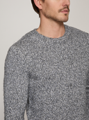 Italian Tweed Crew in Gravel