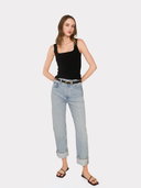 Square Neck Tank in Black