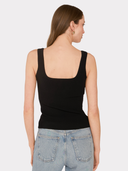 Square Neck Tank in Black