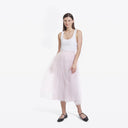 Gathered Skirt W/ Tulle in Powder Pink