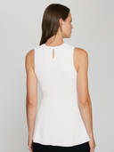 Fit and Flare Sleeveless Crew in Chiffon