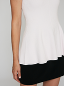 Fit and Flare Sleeveless Crew in Chiffon