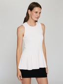 Fit and Flare Sleeveless Crew in Chiffon