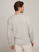 Feeder Stripe Crew in Shark/Fog