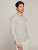 Feeder Stripe Crew in Shark/Fog